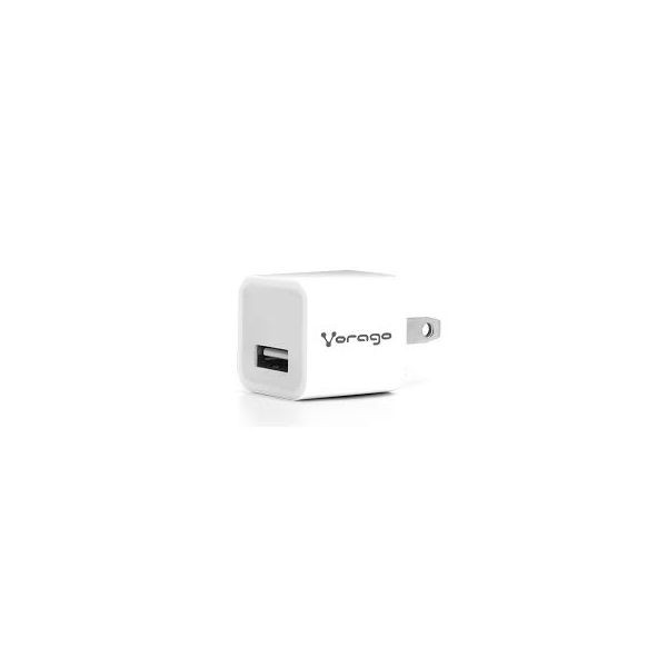 CARGADOR PARA PARED VORAGO AU-105 CON 1 PUERTO USB BLANCO