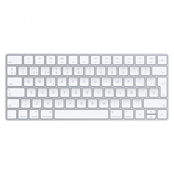 TECLADO INALAMBRICO MAGIC KEYBOARD APPLE MLA22LZ/A-BT BLANCO PLATA