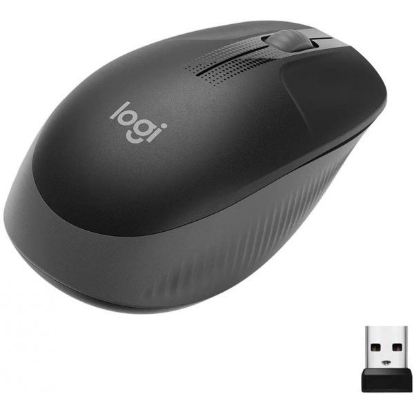 MOUSE LOGITECH INALAMBRICO M190 GRIS AMBIDIESTRO 910-005902