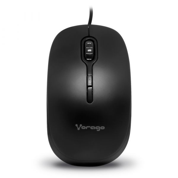 MOUSE VORAGO MO-100 NEGRO OPTICO ALAMBRICO USB 800 / 1,200 DPI